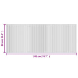 Tappeto Rettangolare Marrone 80x200 cm in Bambù