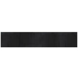 Tappeto Rettangolare Nero 80x400 cm in Bambù