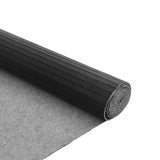 Tappeto Rettangolare Grigio 80x400 cm in Bambù