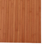 Tappeto Rettangolare Marrone 80x500 cm in Bambù