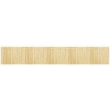 Tappeto Rettangolare Natura Chiaro 80x500 cm in Bambù
