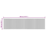 Tappeto Rettangolare Marrone 100x400 cm in Bambù