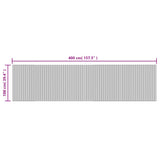 Tappeto Rettangolare Natura Chiaro 100x400 cm in Bambù