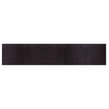 Tappeto Rettangolare Marrone Scuro 100x500 cm in Bambù