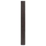 Tappeto Rettangolare Marrone Scuro 100x500 cm in Bambù