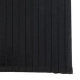 Tappeto Rettangolare Nero 60x300 cm in Bambù