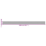 Tappeto Rettangolare Grigio 60x1000 cm in Bambù