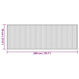 Tappeto Rettangolare Natura 70x200 cm in Bambù