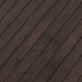 Tappeto Rettangolare Marrone Scuro 80x100 cm in Bambù