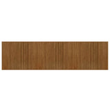 Tappeto Rettangolare Marrone 80x300 cm in Bambù