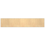Tappeto Rettangolare Natura Chiaro 80x400 cm in Bambù