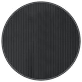 Tappeto Rotondo Grigio 80 cm in Bambù