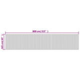 Divisorio Ambienti Grigio Larghezza 800 cm Altezza 165 cm in Bambù