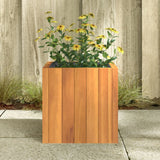 Fioriera da Giardino 25x25x25 cm in Legno Massello di Acacia