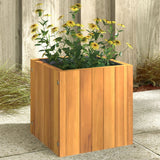 Fioriera da Giardino 25x25x25 cm in Legno Massello di Acacia