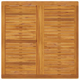 Tavolo da Pranzo da Giardino 110x110x75cm Legno Massello Acacia