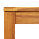 Tavolo da Pranzo da Giardino 110x110x75cm Legno Massello Acacia