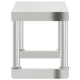 Ripiano per Tavolo da Lavoro 110x30x35 cm in Acciaio Inox
