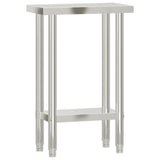 Tavolo da Lavoro da Cucina 55x30x85 cm in Acciaio Inossidabile
