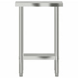 Tavolo da Lavoro da Cucina 55x30x85 cm in Acciaio Inossidabile