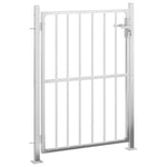 Cancello da Giardino 100x125 cm in Acciaio Inossidabile