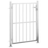 Cancello da Giardino 100x125 cm in Acciaio Inossidabile