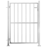 Cancello da giardino 100x120 cm in acciaio inox