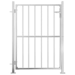 Cancello da Giardino 100x125 cm in Acciaio Inossidabile