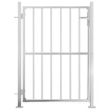 Cancello da Giardino 100x125 cm in Acciaio Inossidabile