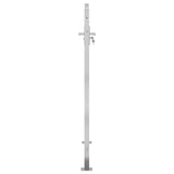 Cancello da Giardino 100x125 cm in Acciaio Inossidabile