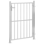 Cancello da Giardino 100x125 cm in Acciaio Inossidabile