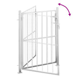 Cancello da giardino 100x145 cm in acciaio inox
