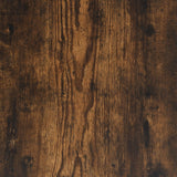 Scrivania Fumo 100x45x76cm Legno e Acciaio Verniciato a Polvere
