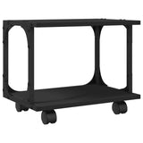 Supporto per Stampante 2 Livelli Nero 41x28x33,5 cm truciolato