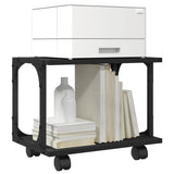 Supporto per Stampante 2 Livelli Nero 41x28x33,5 cm truciolato