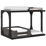 Supporto per Stampante 2 Livelli Nero 41x28x33,5 cm truciolato