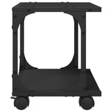 Supporto per Stampante 2 Livelli Nero 41x28x33,5 cm truciolato