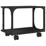 Supporto per Stampante 2 Livelli Nero 41x28x33,5 cm truciolato