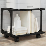 Supporto per Stampante 2 Livelli Nero 41x28x33,5 cm truciolato