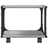 Supporto Stampante 2 Piani Grigio Sonoma 41x28x33,5 truciolato