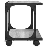 Supporto Stampante 2 Piani Grigio Sonoma 41x28x33,5 truciolato