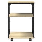 Supporto Stampante 3 Piani Rovere Sonoma 43x48x64cm truciolato