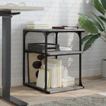 Supporto Stampante 3 Piani Grigio Sonoma 43x48x64cm truciolato