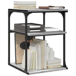 Supporto Stampante 3 Piani Grigio Sonoma 43x48x64cm truciolato