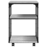 Supporto Stampante 3 Piani Grigio Sonoma 43x48x64cm truciolato