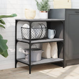 Carrello da Cucina Grigio Sonoma 60x41x76 cm Legno truciolato