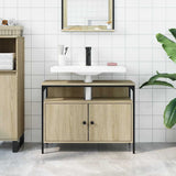 Mobile Lavabo Bagno Rovere Sonoma 80x30x60 cm Legno truciolato