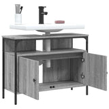 Mobile Lavabo Bagno Grigio Sonoma 80x30x60 cm Legno truciolato