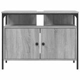 Mobile Lavabo Bagno Grigio Sonoma 80x30x60 cm Legno truciolato