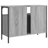 Mobile Lavabo Bagno Grigio Sonoma 80x30x60 cm Legno truciolato